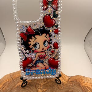 Hard Shell Phone case glow in the dark Betty bejeweled (iPhone or android)