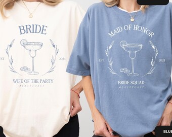 Personalized Luxury Bachelorette Party Matching Shirts, Bridesmaid Group Shirt, Bridal Party Gifts for Bachelorette, Comfort Colors Bach Tee