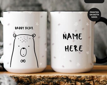 Matching Family Set Mugs, Twinning Mugs Family Sets, Gifts for Mom, Gift for Daddy, Daddy Mug, Mum Dad Son Cup, Bear Mugs, Mom and Dad Mugs