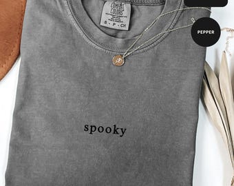 Spooky Season Shirt, Comfort Colors® Halloween T-shirt, Spooky Vibes Shirt, Spooky Girl, Retro Halloween Shirt, Feeling Spooky Shirt, Spooky