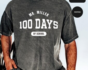 Custom Comfort Colors® 100 Days of School, Happy 100 days of School, 100 Day Shirt, Teacher 100th Day of School Sweatshirt, Gift For Teacher