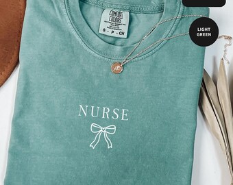 Comfort kleuren verpleegkundige shirt, coquette verpleegkundige shirt, ER verpleegkundige T-shirt, RN verpleegkundige shirt, verpleegkundige tee verpleegkundige waardering, nieuwe verpleegkundige cadeau