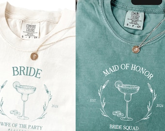 Personalized Comfort Colors Luxury Bachelorette Party Matching Shirts, Bridesmaid Group Shirt, Bridal Party Gifts for Bachelorette, Bach Tee
