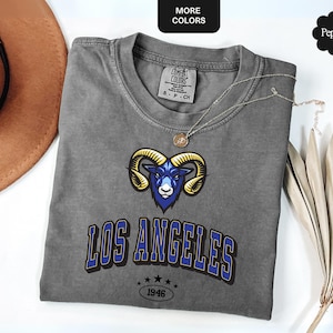 Los Angeles Football Shirt, Comfort Colors® Retro Game Day Tee, Vintage 90s LA Sports Shirt, Football Fan Gift, Trendy Los Angeles Apparel