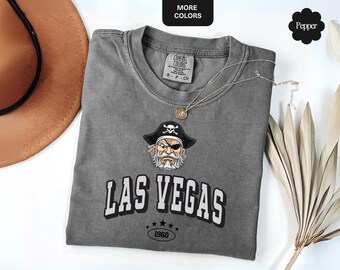 Las Vegas Football Shirt, Comfort Colors® Retro Game Day Tee, Trendy Las Vegas Football Fan Gift, 90s Style Vegas Sports Top, Football Gift