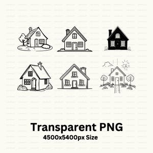 Little House Vector Little House Clipart: SVG, PNG, Vector Cut Files - Etsy