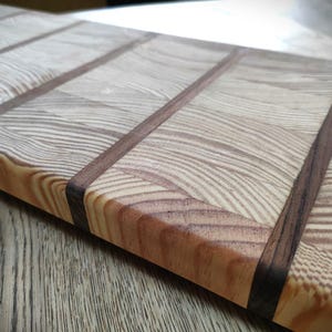 Tabla de cortar de madera de extremo largo - Pino / Teca