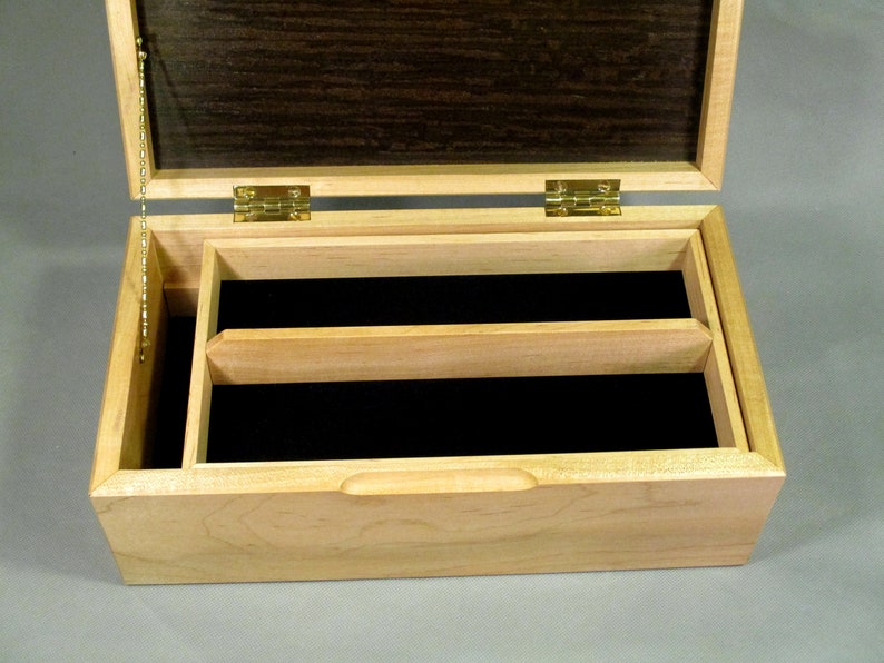 Keepsake Box Maple with Leopardwood Top image 7