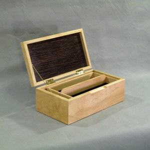 Keepsake Box Maple with Leopardwood Top image 3