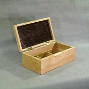 Keepsake Box Maple with Leopardwood Top image 4