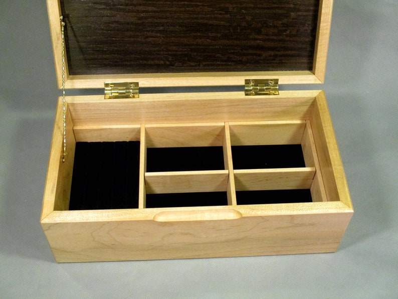 Keepsake Box Maple with Leopardwood Top image 1