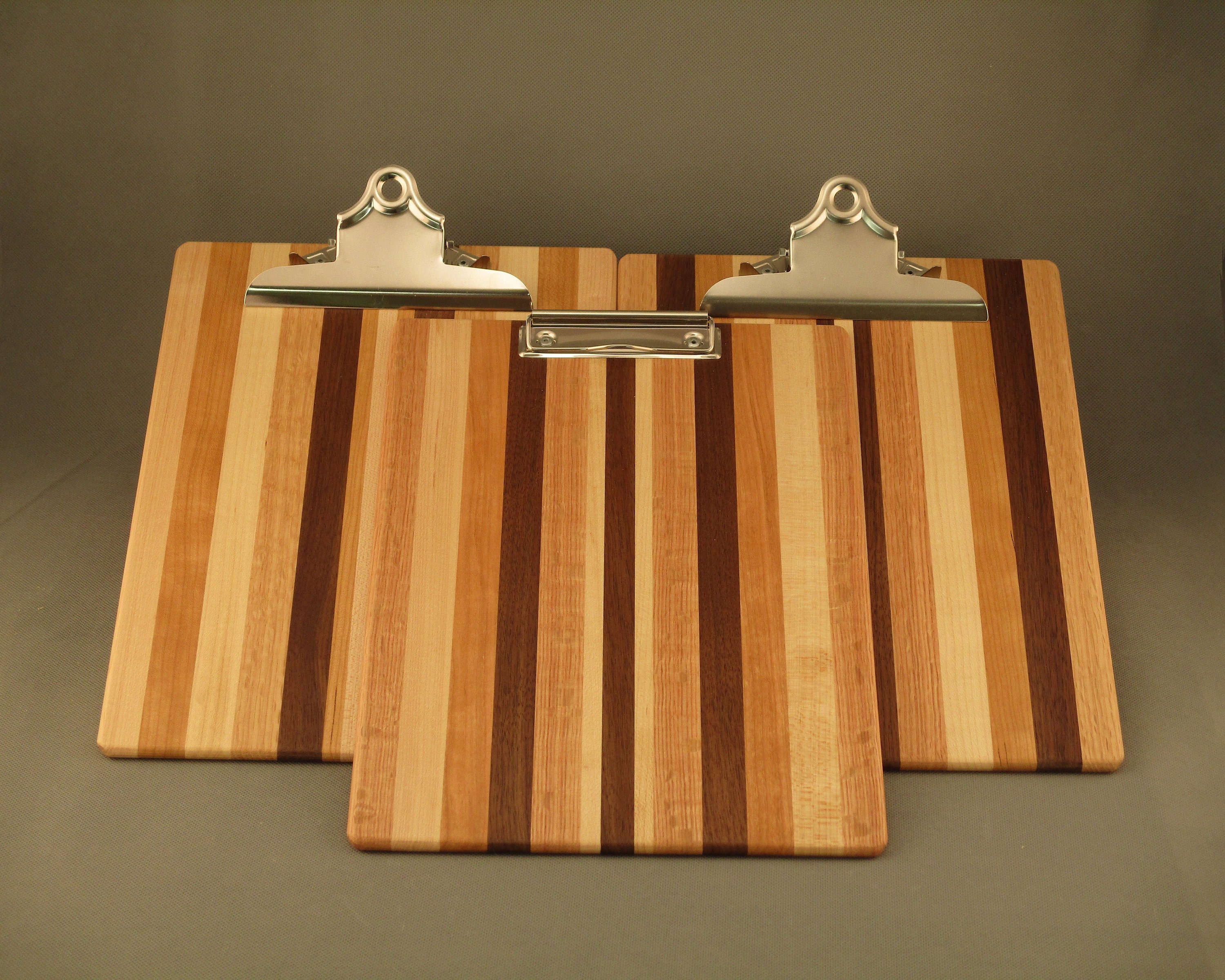 Hand-crafted Wooden Clipboard From Ohio Walnut, Cherry, Oak