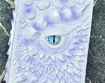 Dragon Eye Notebook, DnD DM Adventure Log Dungeon Master Gift, Reusable 3D Dungeons & Dragons Campaign Journal,TTRPG RPG Scale Grimoire Book