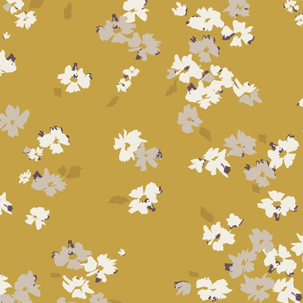 Mayfair Chelsea MAF-79207 Mustard floral fabric Art Gallery 590