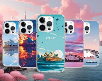 Sydney Opera House Art Phone Case for iPhone Air 17 16 15 14 Pro Max Plus Mini / Case for Samsung S26 S25 S24 Ultra FE / Google Pixel
