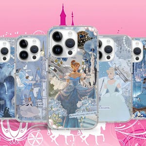 Coque de téléphone Cendrillon Princesse Prince 16 15 14 13 11 Pro Max Plus Mini/Coque pour Samsung S25 S24 S23 S22 Ultra FE/Google Pixel