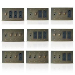 Placas de saída e interruptores múltiplos - Soluções elétricas residenciais elegantes