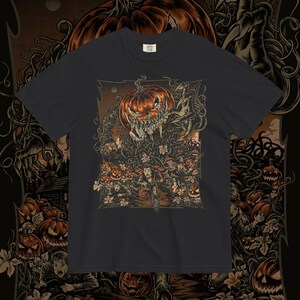 Wicked Vines Pumpkin Patch Panic Shirt, Evil Jack O Lantern Spooky Halloween Tee
