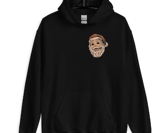Santa x Krampus Hoodie | Krampus Gift | Scary Movie Gift | Scary Movie Hoodie | Spooky Christmas Hooded Sweater | Christmas Monster Hoodie