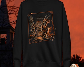 Krampus Sweater | Spooky Christmas Sweater | Spooky Holiday Crewneck | Krampus Gift | Krampus Christmas Gift | Scary Movie Lover Gift