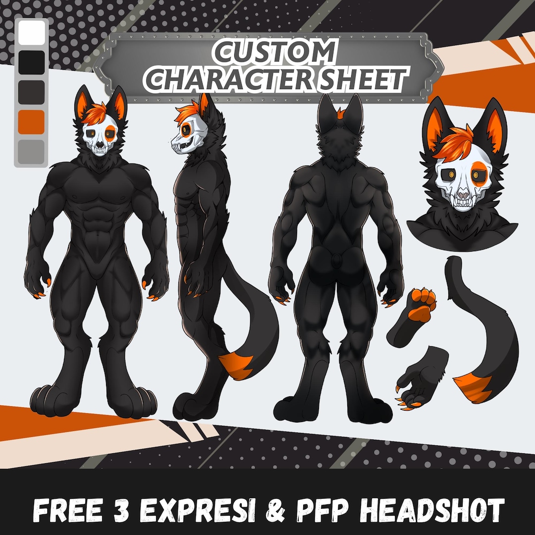 Custom Furry Reference Sheet Commissions - Etsy Australia