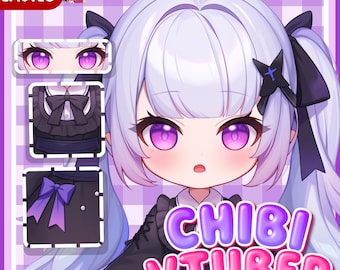 Custom Chibi Vtuber Model | Live2D Art and Rigging Commission