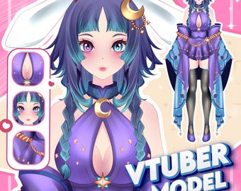 Custom Live2D VTuber Model Commission | Anime Style Streaming Assets (Male & Female)