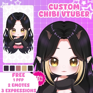 CUSTOM CHIBI VTUBER | Benutzerdefinierte Vtuber Modell, Live2D-Modell, Vtuber Design, Vtuber Charakter, Anime, Chibi Vtuber Modell, Anime Charakter