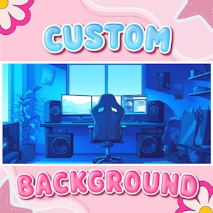 Anpassad animerad VTuber-bakgrund: Streaming och spel
