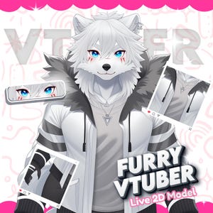 Anpassad pälsmodell av Vtuber | Live2D VTuber-uppdrag, design och riggning för streamer