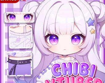 Chibi VTuber Model Commission | Live2D Ready PSD | Custom Anime Avatar | PNGTuber | Twitch & YouTube