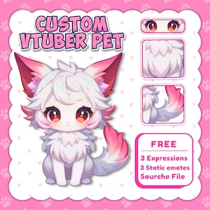 Custom VTuber Pet: Animated Pet Stream Avatar, Live2d