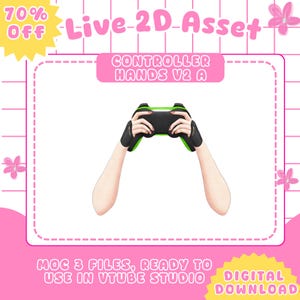 Controller Hände VTuber Anlagegut | Live2D Animierte Requisite