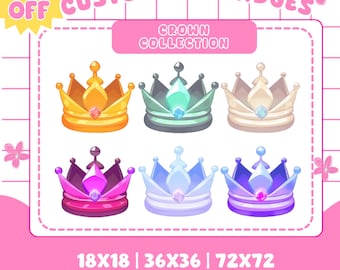 Custom Crown Twitch Sub Badges | Elegant Streaming, Discord