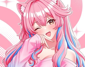 Custom Anime Character PFP: Twitch Profile Icon Commission
