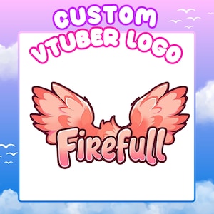 Personalisiertes Vtuber Logo | Vtuber Logo, Benutzerdefiniertes VTuber Logo Kommision, Süßes Vtuber Logo, Kawaii Logo, PNGTuber Logo für Twitch, Discord