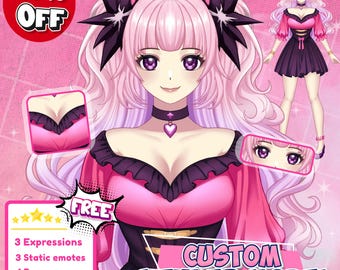 Custom VTuber Model Live2D Commission | Bring Your VTuber Character to Life!