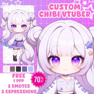 CUSTOM CHIBI VTUBER | Benutzerdefinierte Vtuber Modell, Live2D-Modell, Vtuber Design, Vtuber Charakter, Anime, Chibi Vtuber Modell, Anime Charakter