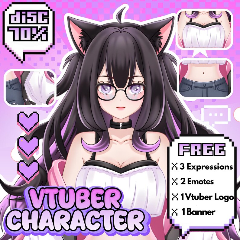 Custom Anime Vtuber Model Live2d Commission Rigging Commercial Use ...