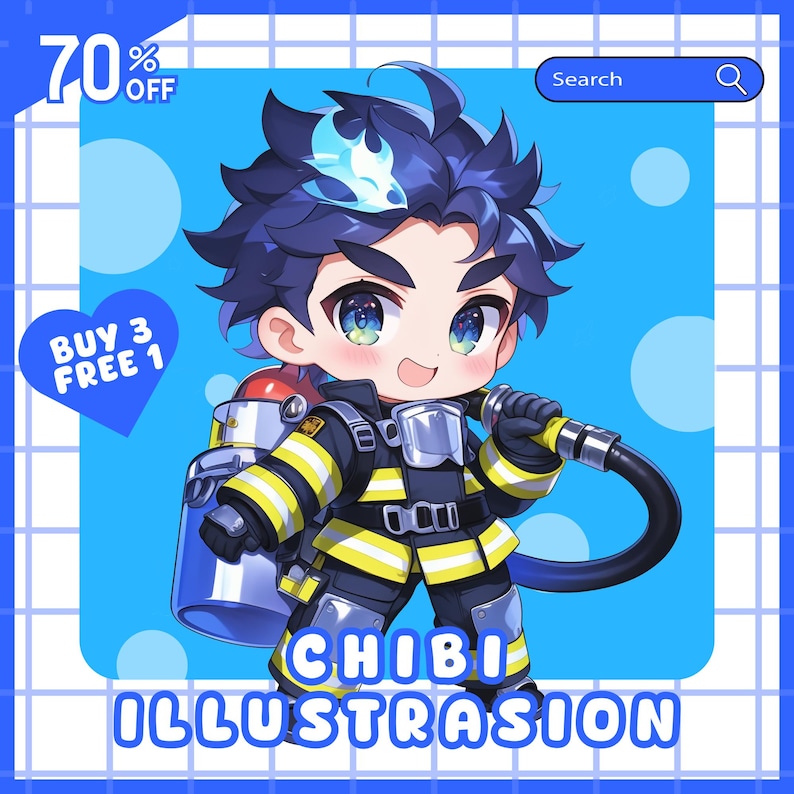 Custom Chibi Character Art Commission | Cute Anime PFP & Kawaii Gift - Etsy