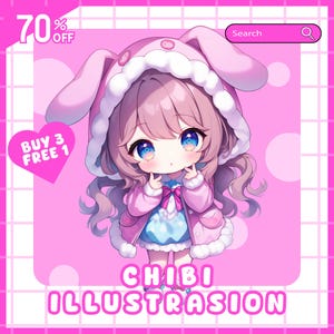 CUSTOM CHIBI | Chibi Character | Chibi PNG | Chibi illustration | Chibi Commission | Chibi Anime | Chibi Stickers | Chibi Discord | Fanart |