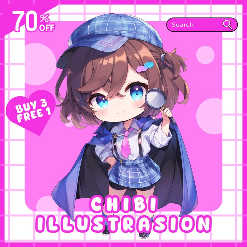 Custom Chibi Character Art Commission | Cute Anime PFP & Kawaii Gift - Etsy