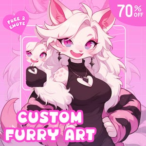 Custom Furry Art: Anthro Character Headshot & Icon (Digital Art)