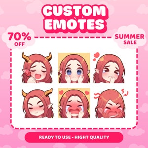 CUSTOM EMOTES, Animated Emotes, Custom Emote, Chibi Emotes, Twitch Emotes, Twitch Emotes Pack, Twitch Emoji, Custom emote, Custom Twitch