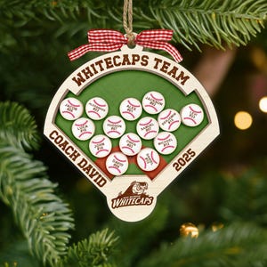 Personalized Shaker Baseball Coach Magnet: Custom Softball Coach Gift, End of Year Gift image 9