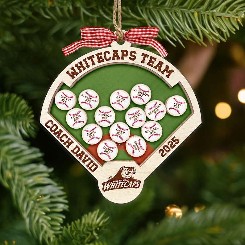 Personalized Shaker Baseball Coach Magnet: Custom Softball Coach Gift, End of Year Gift image 9
