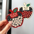 Personalized Teacher Apple Magnet, Thank You Teacher Gifts, End Of Year Gifts, Teacher Apple Sign, Teacher Appreciation Gift From Student