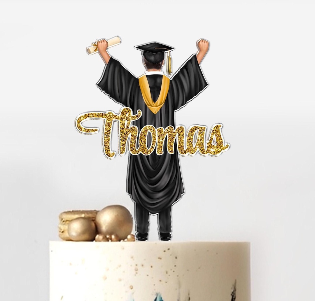 Personalized Graduation Acrylic Cake Topper Gift: Class of 2026 Cake ...