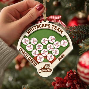 Personalized Shaker Baseball Coach Magnet: Custom Softball Coach Gift, End of Year Gift image 10