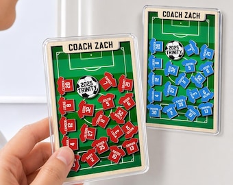 Personalized Soccer Coach Gift – Thank You Magnet with Team Names, Soccer Coach End of Season Gift